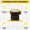 4Pcs Abs Heavy Duty Extension Cord Storage Reel, Portable Cord Organizer, Yellow H-Shape Wrap-Holds Extension Cord Winder For In
