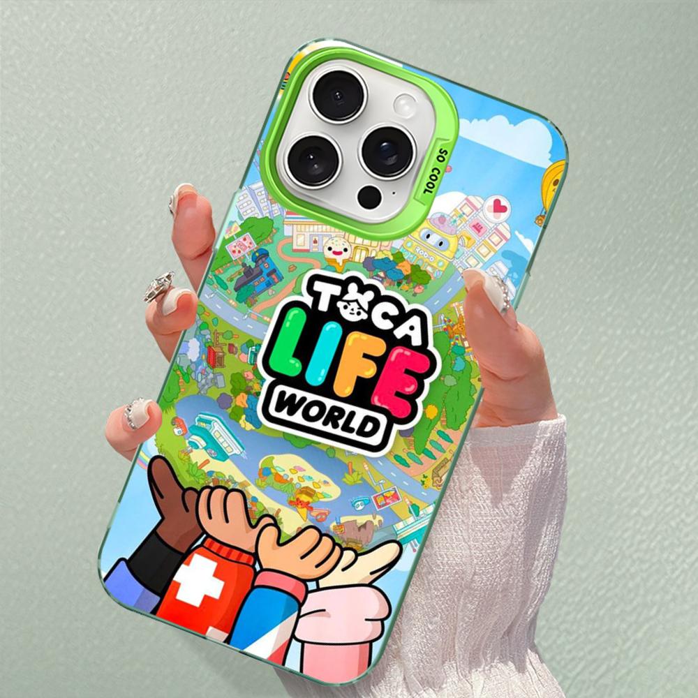

Toca Boca Toca Life World Phone Case For iPhone 16 15 14 13 12 11 Pro Max X XR XSMAX 8 7 Plus Matte Shockproof Back Cover iPhone 13