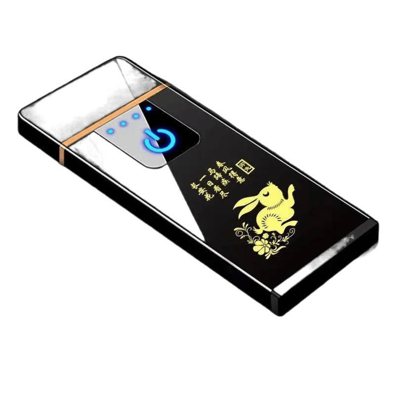 High-Power Rechargeable Windproof Flip Lighter for Men