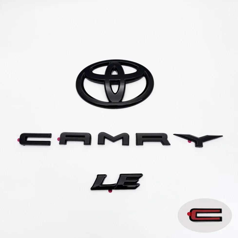

3-piece Set Emblem for Toyota Camry Modified Covering Car Sticker 3D Trunk Sticker Accessories SE LE XSE Auto Exterior Decor