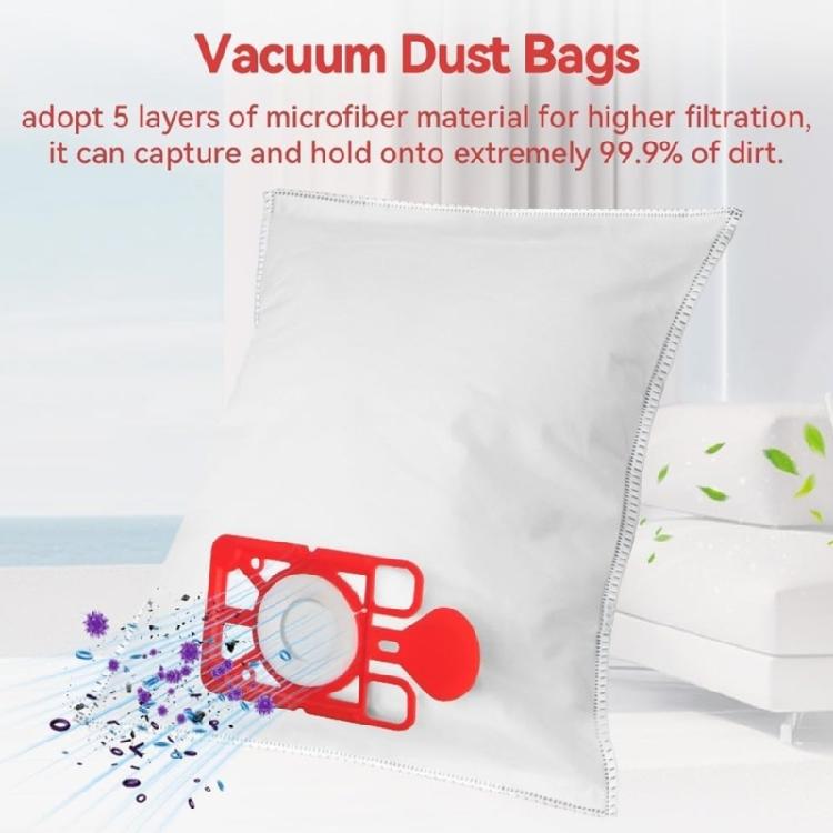 10Pieces Dust Bag Nonwoven Vacuum Cleaner Bag Robot Vacuum Bag Nonwovens Dust Bag Nonwovens Texture for PSP370 HZ370