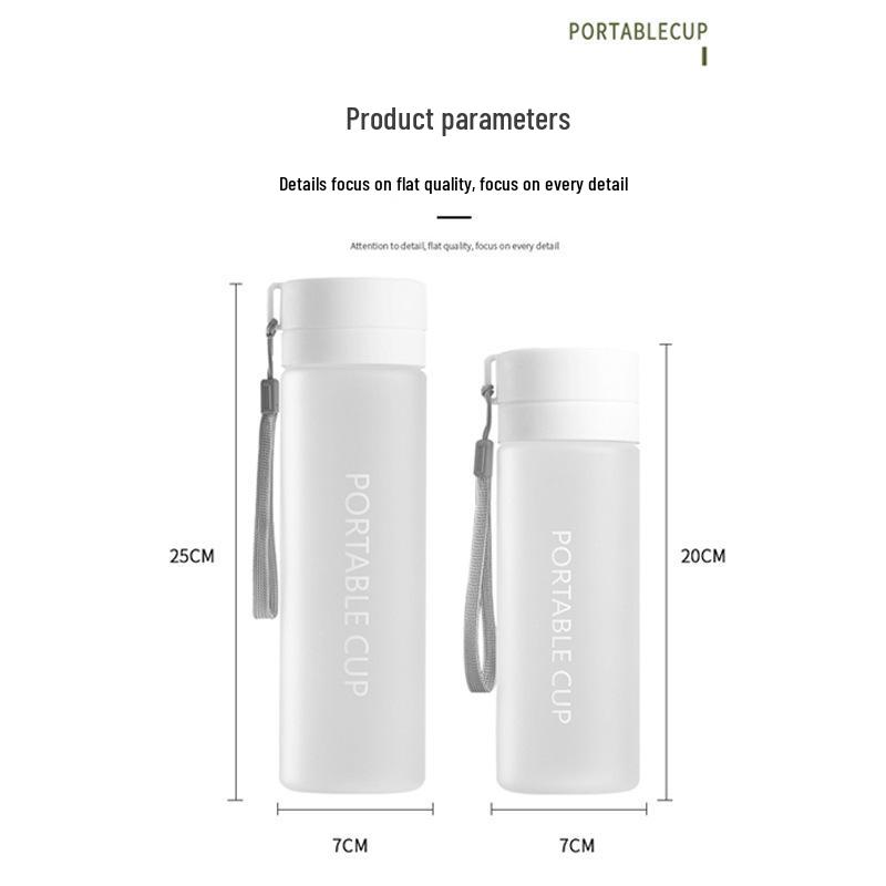 Large Capacity Sports Water Bottle with Frosted Finish and Portable Handle - Ideal for Outdoor Use and as a Promotional Gift