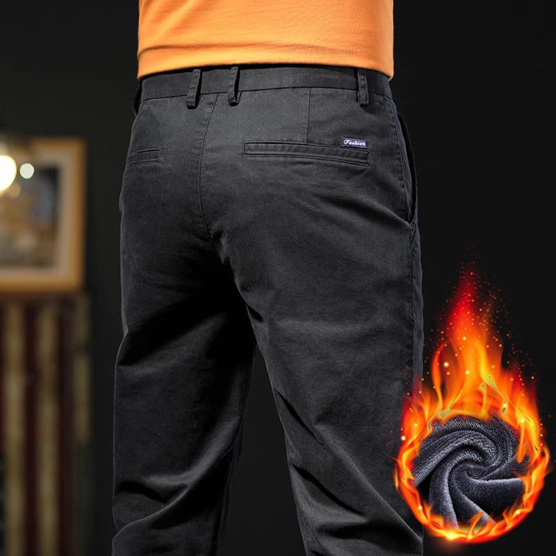 Hong Kong 2025 Men's Slim Fit Business Stretch Trousers - Spring/Autumn Season, High-End Straight Leg Casual Pants