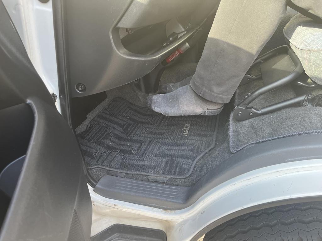 Foldable passenger seat footrest with cover for Toyota Hiace Regius Ace all models Easy to (200 series, S-GL, 1-7). install.