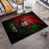 Portugal national team CR7 printed non-slip rug, suitable for use in the living room and bedroom sofa