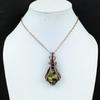 Copper Stichtite Gemstone Pure Copper Wire Wrap Handmade Jewelry Pendant For LOve