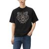Kenzo Classic Tiger Head T-Shirts Men's Black Crew Neck Moderate Straight Fit FB65TS0894YF-99