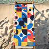 Kunst Abstrakt Bauhaus Handtuch Strand Dusche Bad Reise Leicht Hautfreundlich für Pool Camping Kreuzfahrt Sommer