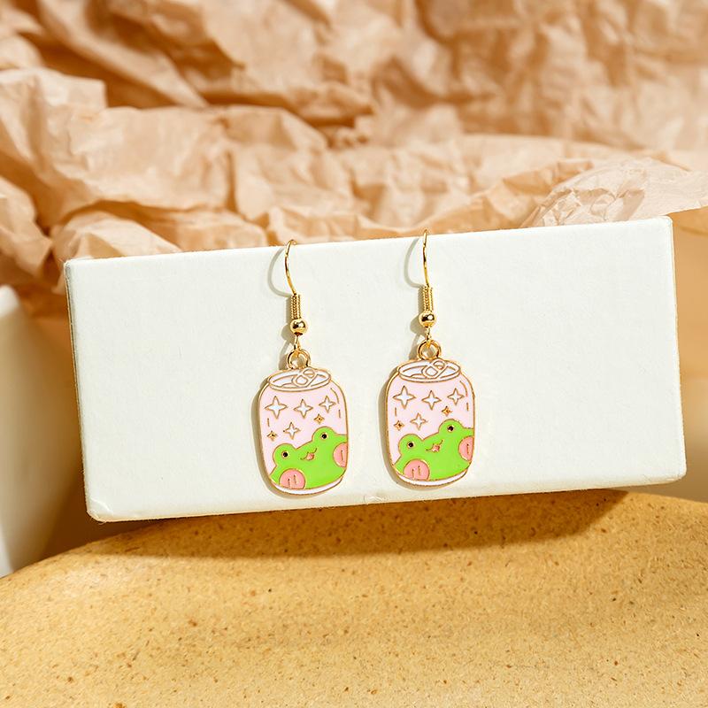 Cartoon Small Fresh And Cute Girl Ear Hook, Summer Fresh And Sweet Earrings, Niche Design Childlike Earrings