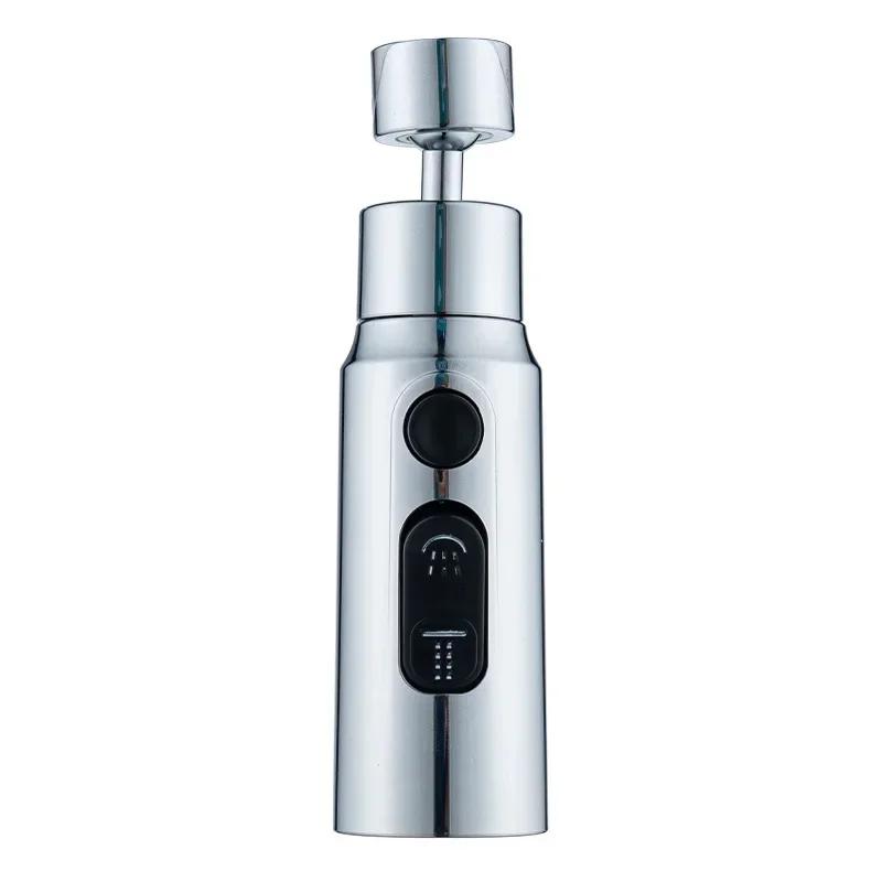 

Аэратор для кухонного крана, 3 режима, универсальный, вращающийся на 360 градусов, удлинитель для крана с защитой от брызг, насадка для экономии воды на кран для умывальника серебряный