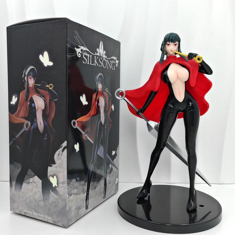 23cm SPY × Family Anime Figure Hollow Knight Hornet Yor Action Hentai Model Mask Can Be Replaced PVC Set Model Doll Toys