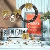 4Pcs Butterfly Knot Decor Christmas Tree Bows Small Bow Ornaments Festive Gift Decorations for Holiday Events Christmas Tree Bow