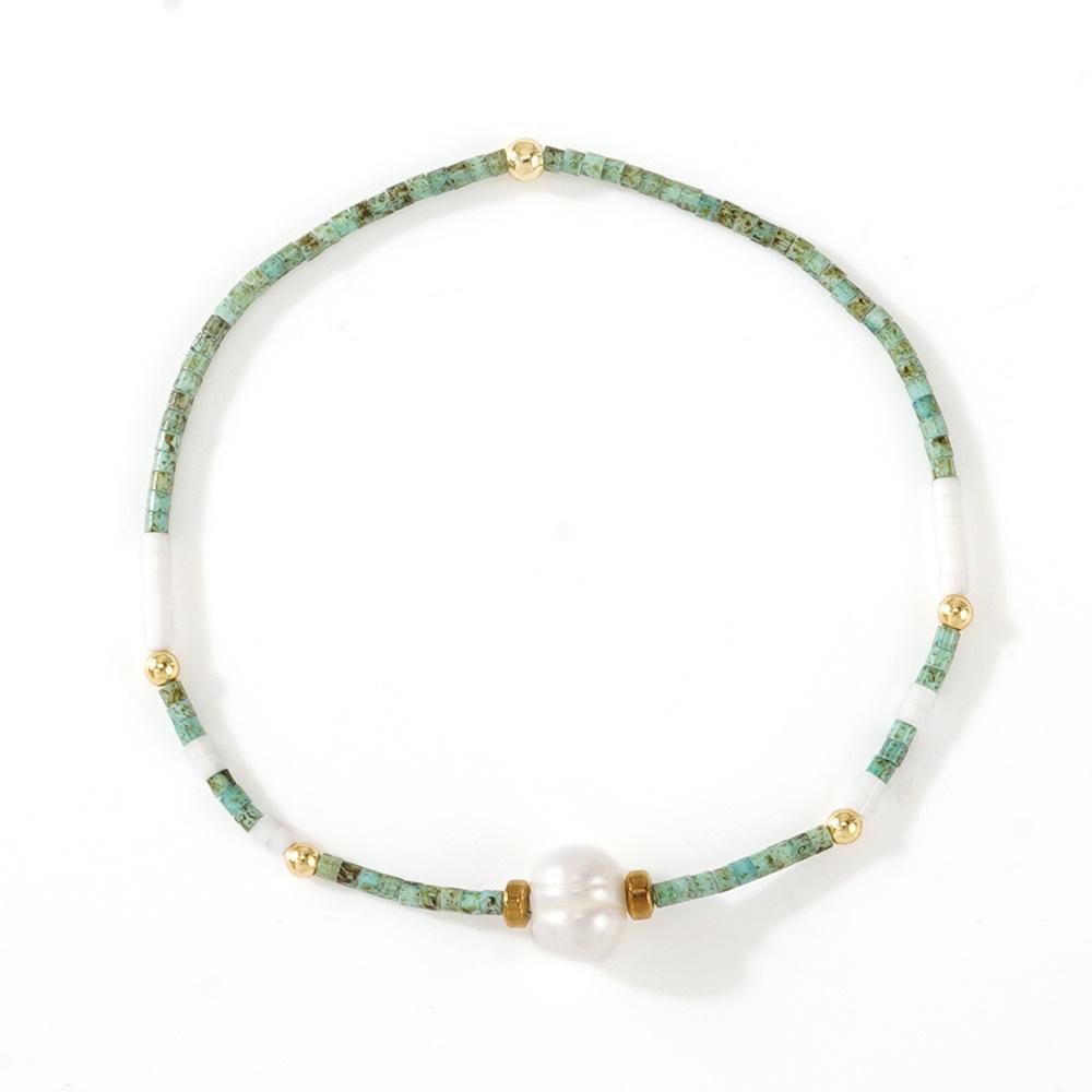 Mini Bead Simulation Pearl Bracelet Bohemian Elastic Beaded Bracelet Jewelry