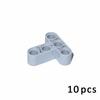10PCS Technology Liftarm 3x3 Holes T Shape Thick Bricks Blocks 60484 Assembles Particles MOC Parts Technical Toys