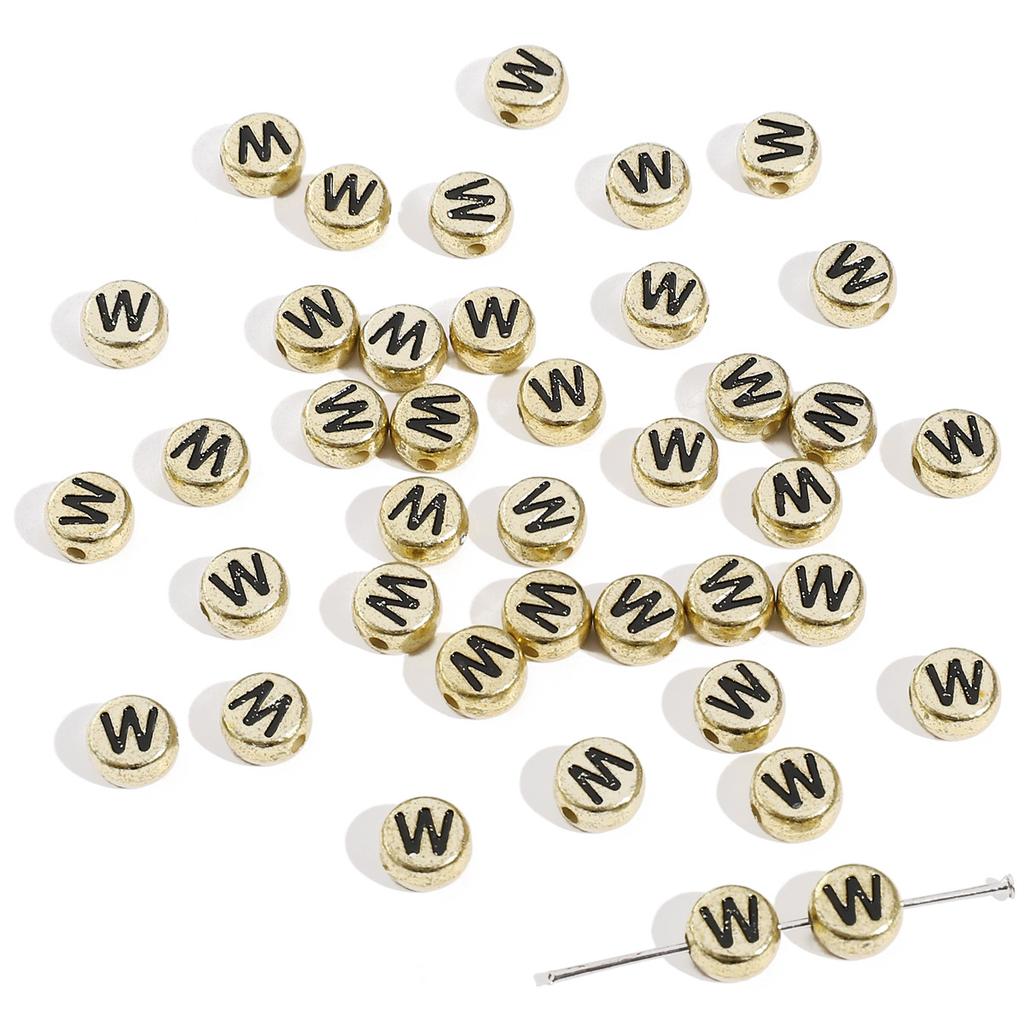 Mărgele Handmade Mărgele Acrilice Alfabet Mărgele Pătrate Mărgele Plate Mărgele Rotunde Handmade DIY Accesorii Bijuterii Mărgele Distanțiere Brățară Mărgele Înșirate Manual