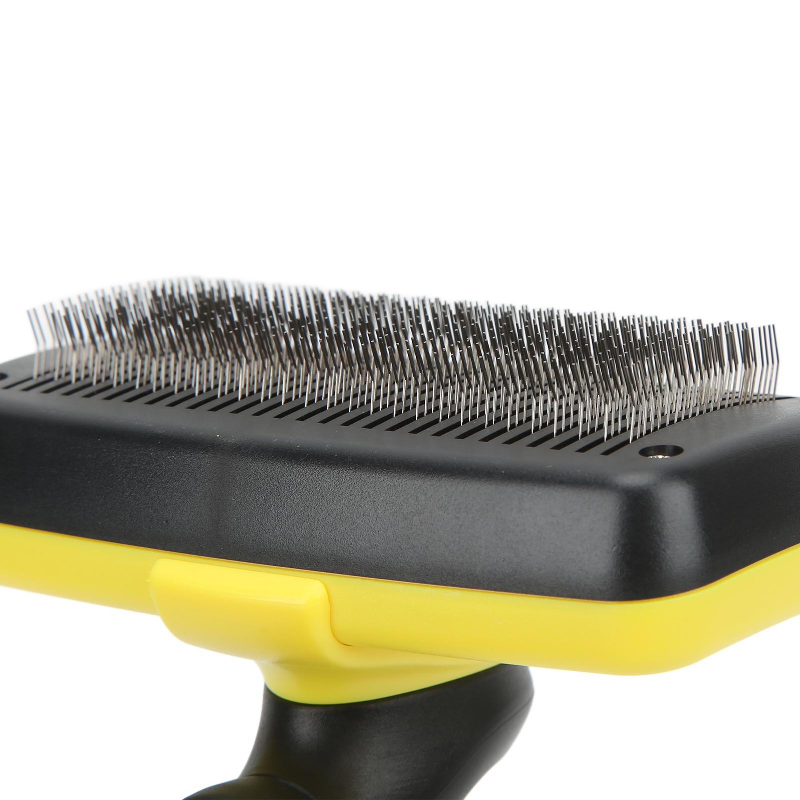 Pet Hair Brush Self Cleaning Massage Round Tip Dogs Grooming Shedding Brush for Cats Rabbits