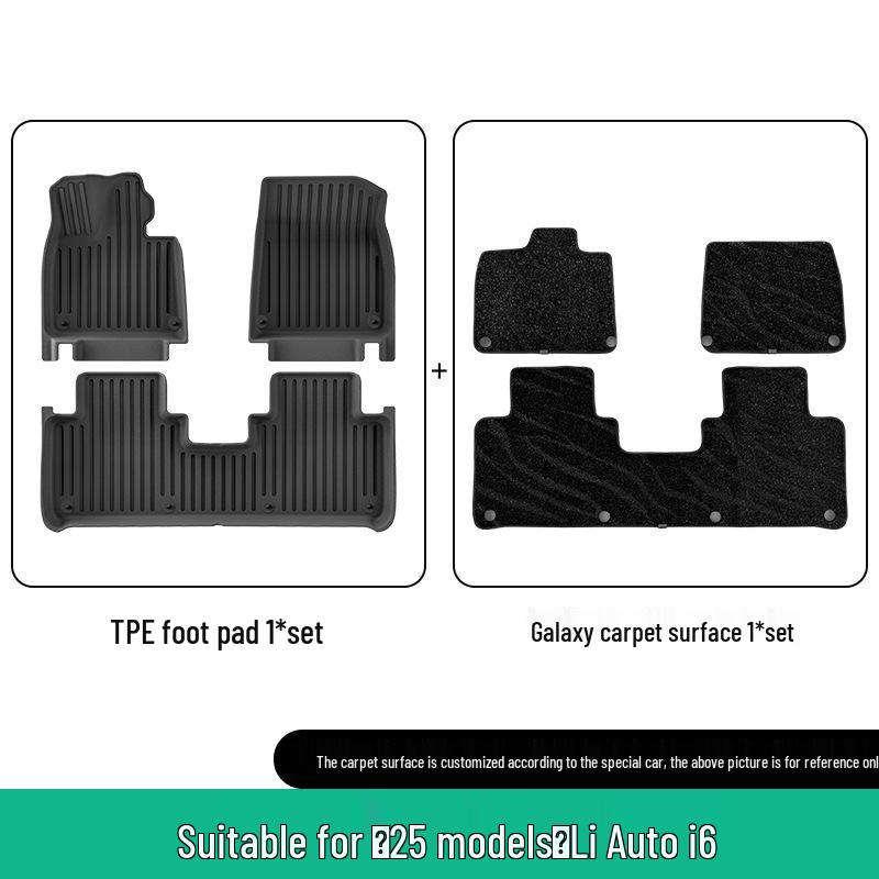 Custom-Fit All-Weather TPE Floor Mats & Trunk Mat for 2025 Li Auto i6