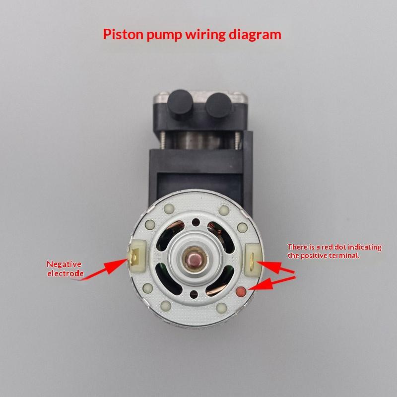 1Pcs 48L Dc12V/24V Small Negative Pressure Vacuum Air Pump Large Flow Pneumatic Piston Pump 42W 5000/5500Rpm For Industrial Use