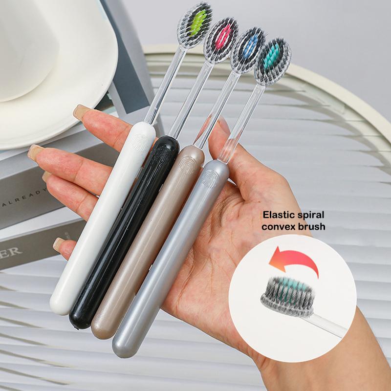 2Pcs Mouth Clean Toothbrush Ultra-Fine Soft Hard Bristle Toothbrush Deep Cleaning For Adults Whitening Teeth