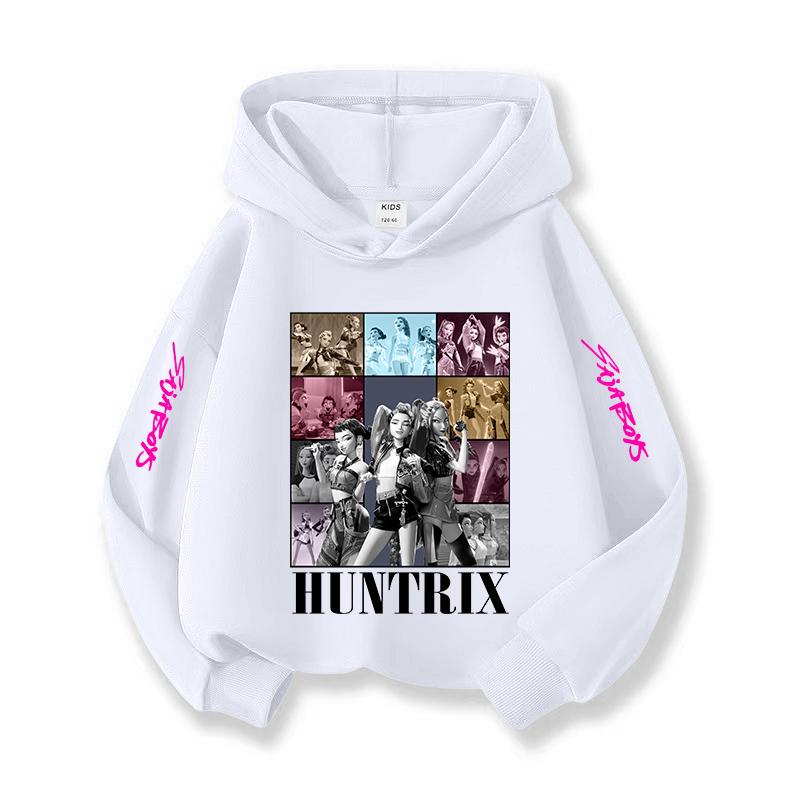 

KPOP Рождественское Удобное Худи Детская Корейская Мода Охота на Ведьм Подарок на День Рождения для Девочек Повседневная Одежда 100