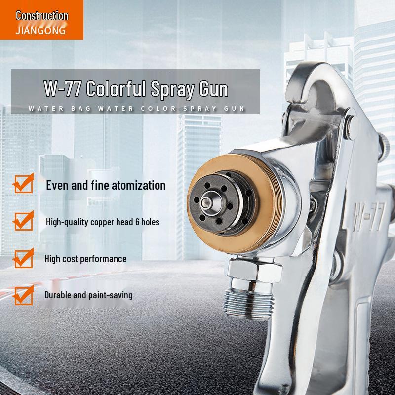 2L 6-Hole Spray Gun Pressure Pot for Latex Paint - Professional Sprayer Tool