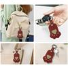 Fashionable Pet Hair Memorial Keychain PU Leather Souvenir Pouch For Cats Dogs Furs Storage Animal Accessories Keyring