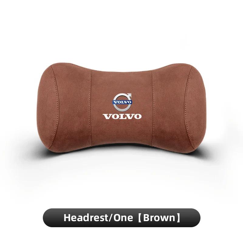 2026 Hot For Volvo Steering Covers Car Neck Pillow Waist Support Auto Seat Headrest For Volvo Xc60 Xc90 V40 V60 S60 XC40 V50 V90