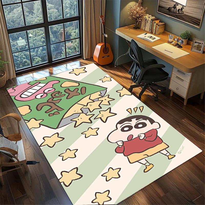 

Crayon Shin-chan Cute Area Rug Non Slip Washable Large Carpet Bedroom Gamer Room Decor 60x90cm