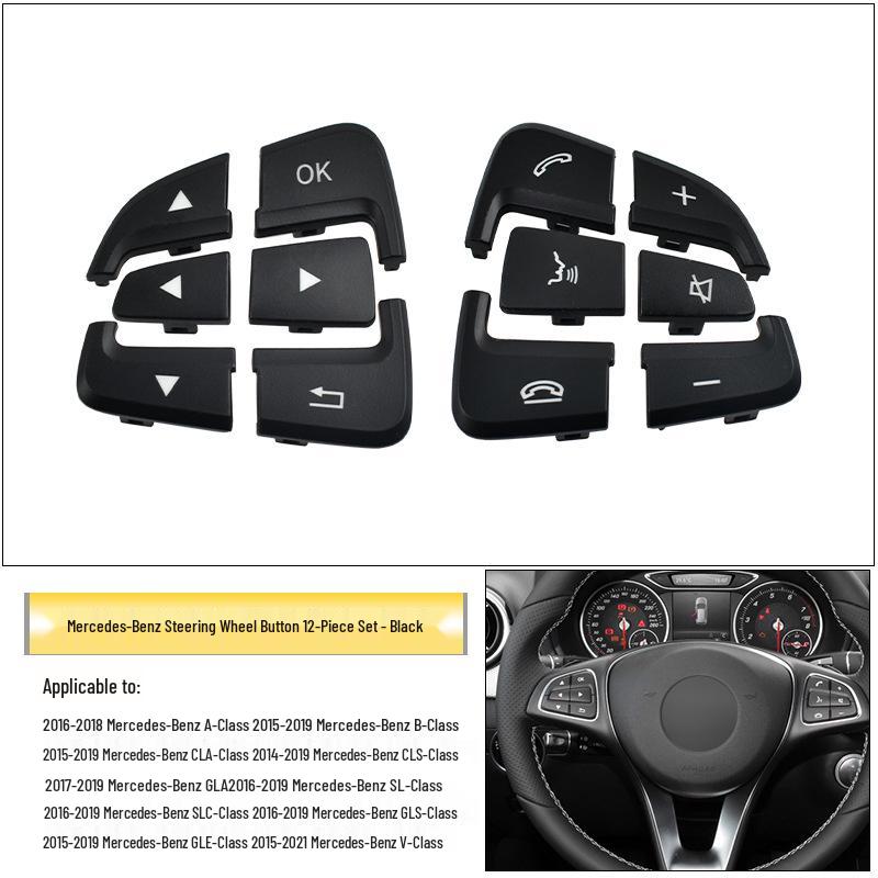 Mercedes-Benz Steering Wheel Buttons for GLS, GLE, A, B, and V Class - Multifunctional Switches W292