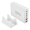 200W Multi-Port Desktop GaN Charger with 4C2A Direct Charging