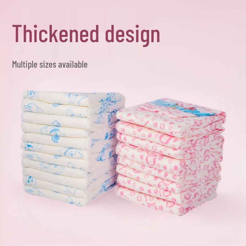 

Dog Diapers for Females: Teddy, Corgi, Border Collie - Size Chart Included Female Dog XXS 10 pcs