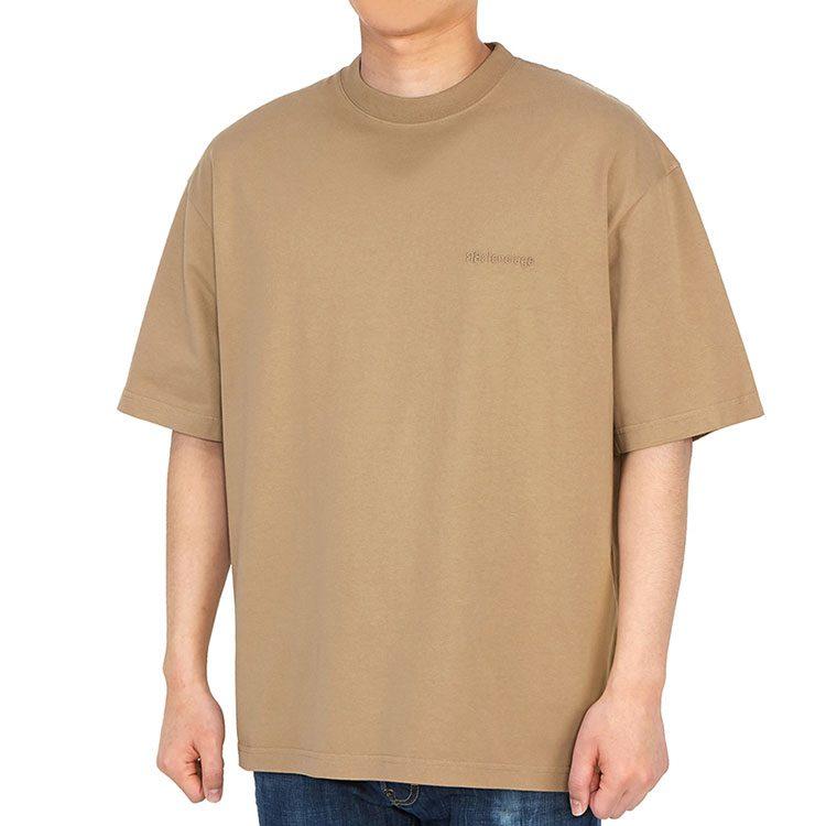 Balenciaga SS21 T Shirt Men's Khaki 612966TJV879504
