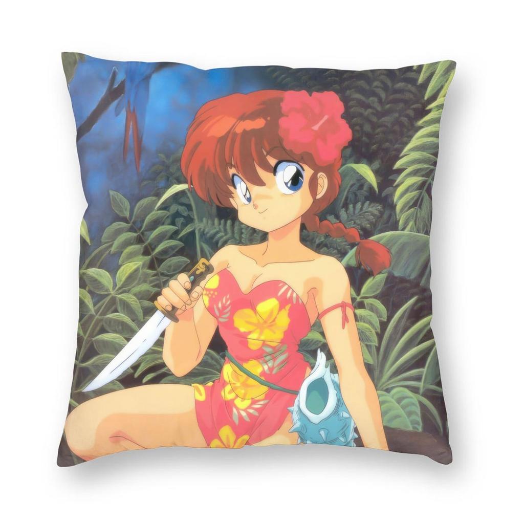 Ranma 1/2 Japanese Anime Pillowcase Soft Polyester Cushion Cover Decorative Throw Pillow Case Cover Home Dropshipping 40*40cm