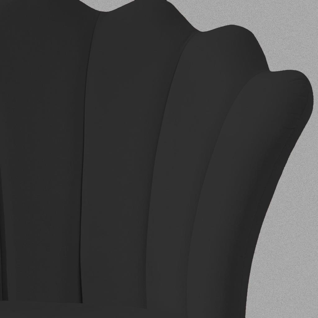 Office Chair/armchair for a Studio, Office, Beauty Salon FLOWERS Black