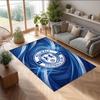 Millwall Football Print Crystal Velvet Rug, Comfortable Water Absorbent Non Slip Indoor Floor Carpet