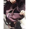 Minimalist Bowling Bag Women 2025 Fall Trendy Canvas Tote Shoulder Handbag Street Style Large Capacity