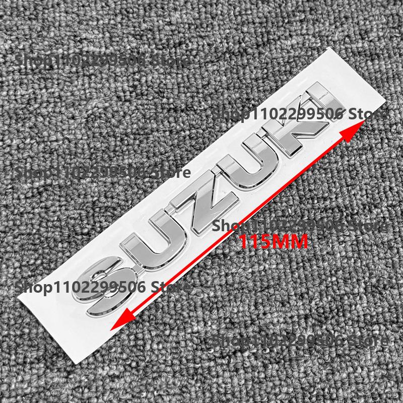 ABS Car Rear Trunk Emblem black Chrome Badge Sticker For For Suzuki Swift Letter Logo Decor