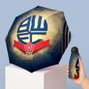 Bolton Wanderers FC Mini 5 Fold Pocket Umbrella Compact Lightweight Anti UV Rain Sun Protection Umbrella Portable Travel Umbrella