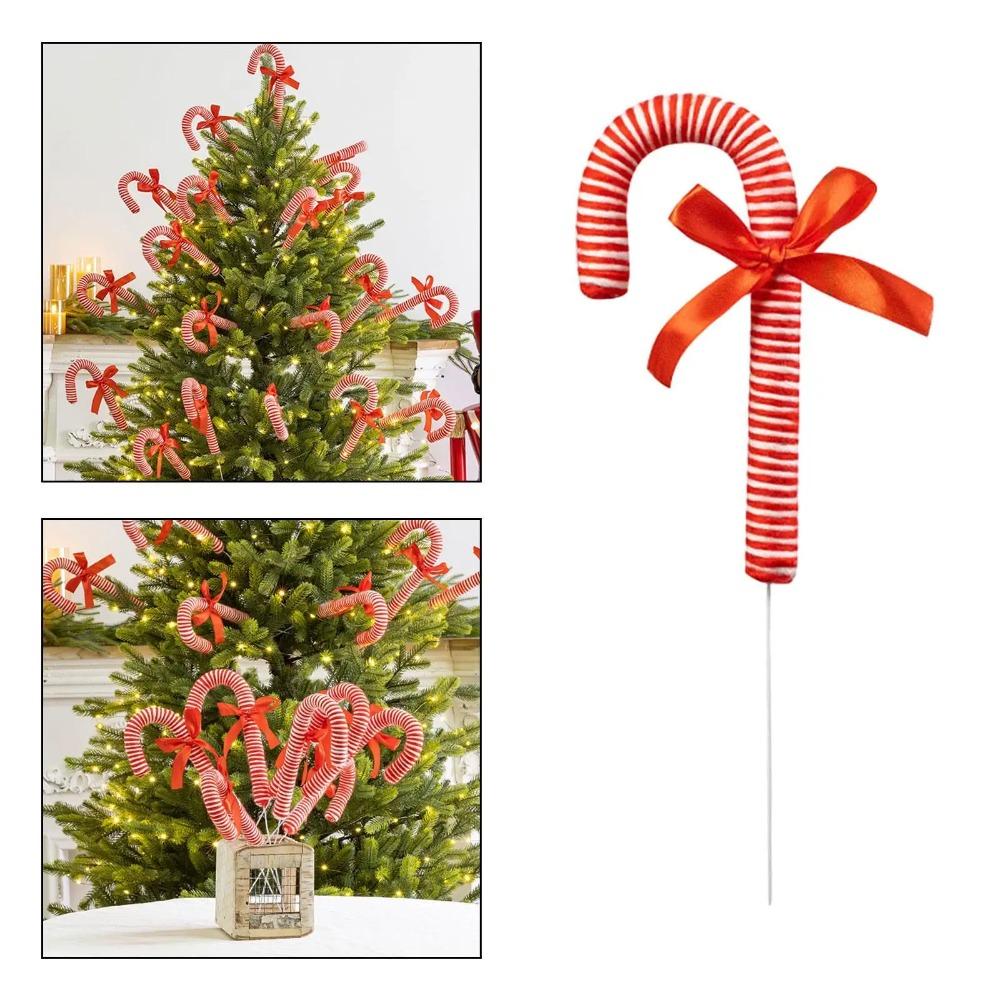 Cartoon Christmas Candy Canes Pendant Christmas Tree Lollipop Decoration  Party Favors