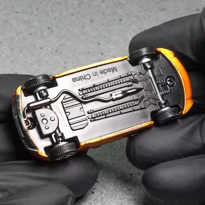 Modellino Auto Scala 1/64 Hyundai Modern Veloster Turbo Lega Metallo Pressocolata Simulazione Collezione Ornamento Modello Auto Miniatura Giocattolo per Bambini Veicolo