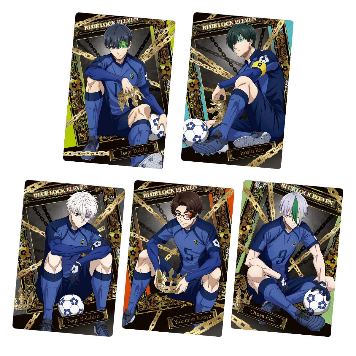 

BANDAI Blue Lock Вафли 5 штук со вкусом карамельного крема Набор линейки был (Конфеты-игрушки) [Коробка 20] Некоторые обновлены.