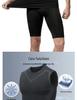Men's Quick-Dry Fitness Sleeveless Set: Tight-Fit Wide-Shoulder Running & Basketball Training Vest & Shorts.