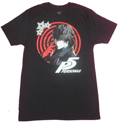 Persona 5 Męska KoszulkaJoker Ręka w Górę Obraz Celu