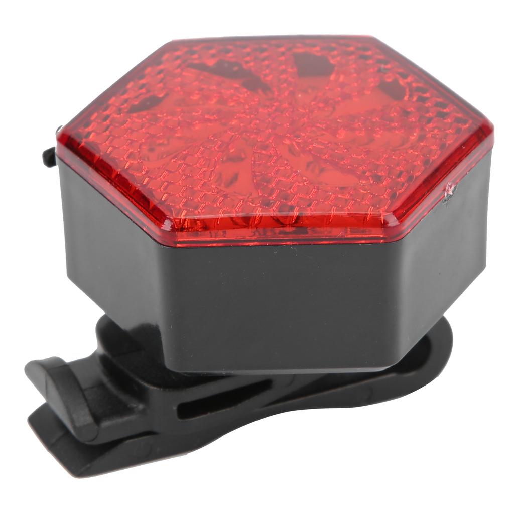 Bicycle Tailight USB Rechargeable Hexagon Safe Warning Flashing Rear Light Cycling Light