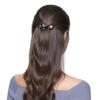 Trendy Unisex Rhinestone Leaves Barrettes Female Ponytail Holder Rose Flower Hair Clip Hair Accessories Crystal Women Graceful