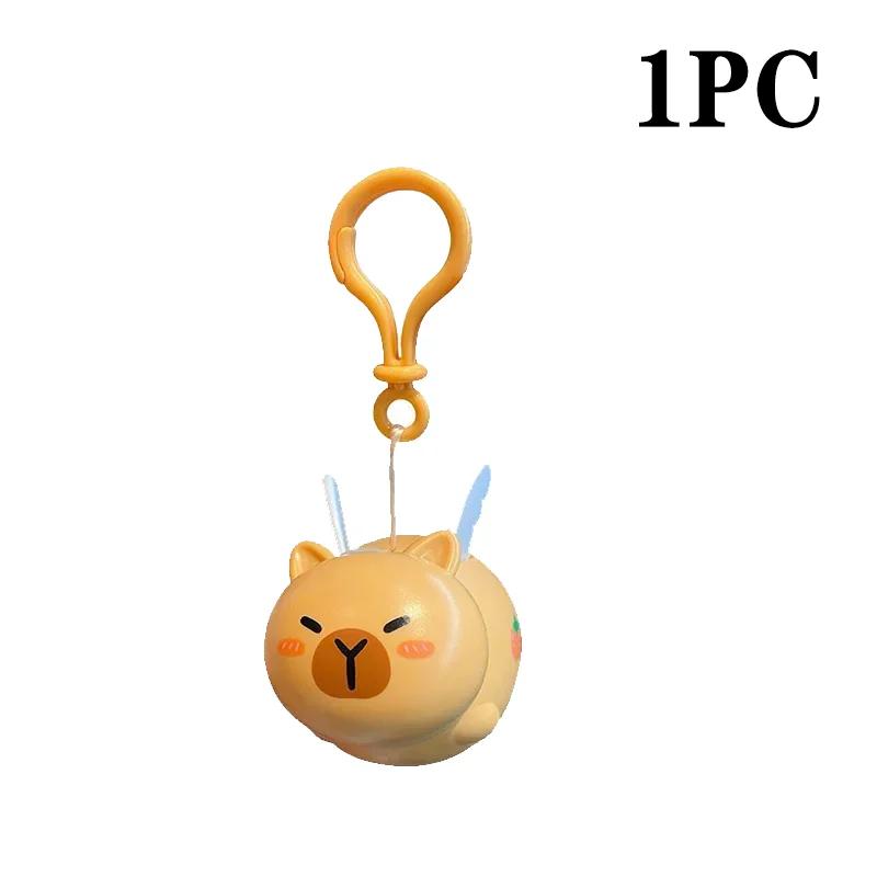 

Non-Toxic New Kapybara Toys Creative Pendant Pull String Flying Kapybara Bag Car Keychain Pendant Decompression Kapybara Doll Keychain