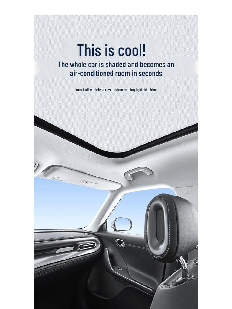 Electrostatic Sunroof Sunshade for Mercedes-Benz Smart Fortwo