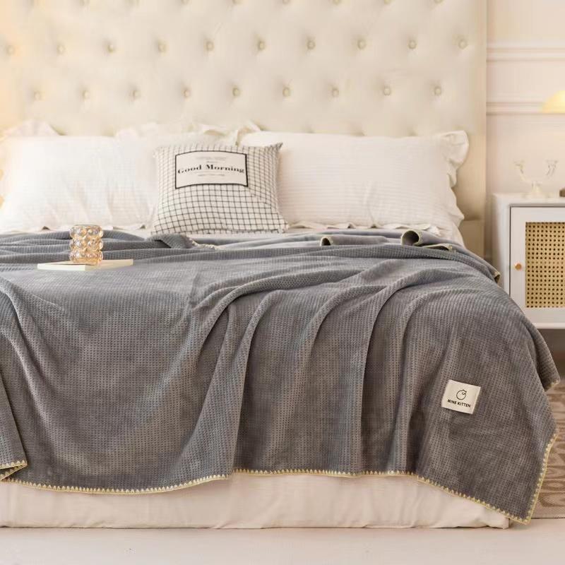 Gute Qualität, King-Size-Bett, superweich, für den Winter, warmes Flanell-Bettlaken, doppelseitig, dicke Korallen-Fleece-Decke, Nickerchen-Überwurf