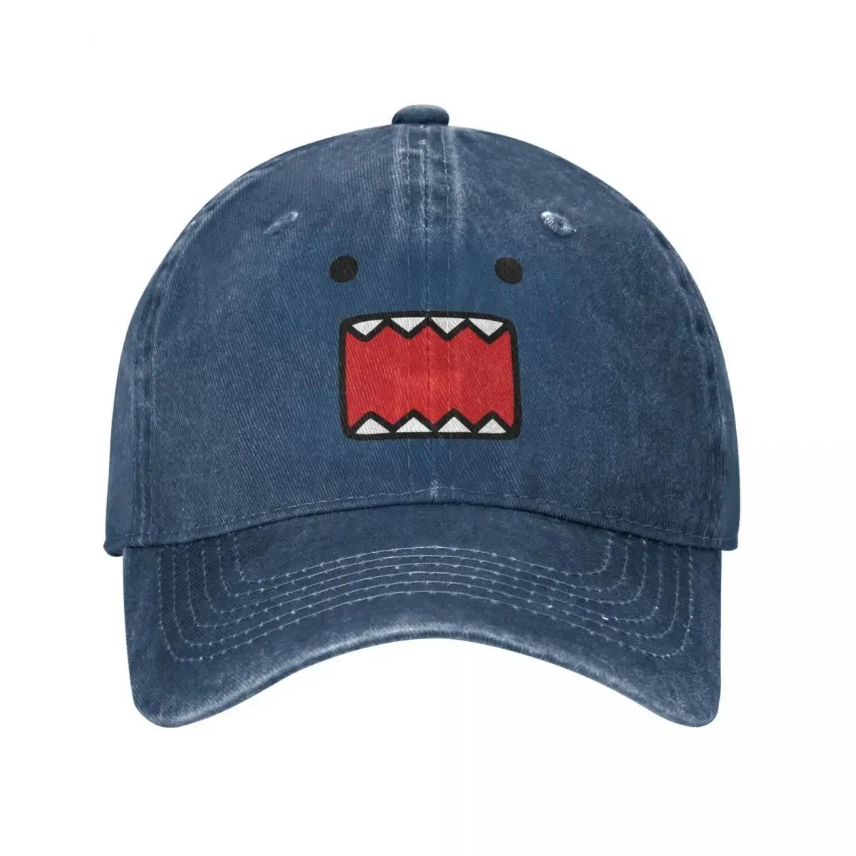 

Domo Kun Baseball Caps Vintage Distressed Denim Japanese Anime Snapback Hat Unisex Style Outdoor Workouts Adjustable Fit Cap Hat One Size