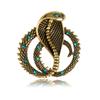 Personalized Retro Cobra Brooch with Diamond Chest Flower Twelve Zodiac Animals Snake Animal Chest Badge